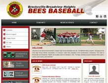 Tablet Screenshot of brecksvillebaseball.com